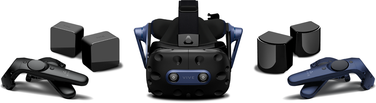HTC VIVE Pro 2 Gafas de Realidad Virtual + 2 Estaciones Base + 2 Mandos
