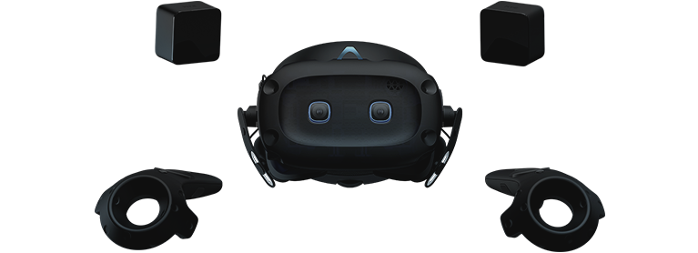 htcVIVE COSMOS ELITE HMDとコントローラー　ベースステーション他